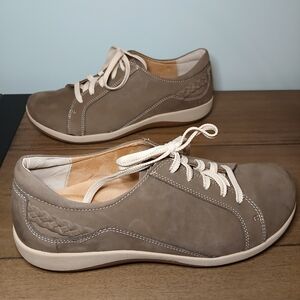 Aetrex Orthotic shoes - Women’s Dana Lace Up Oxford Size 10; "Warm gray"